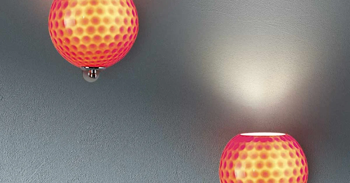 Lampada da Parete Artigianale in Vetro Veneziano Soffiato - Bolle Balloton