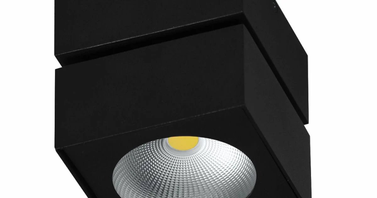 Faretto Applique Orientabile Led 14W in Alluminio Bianco o Nero - Vernon