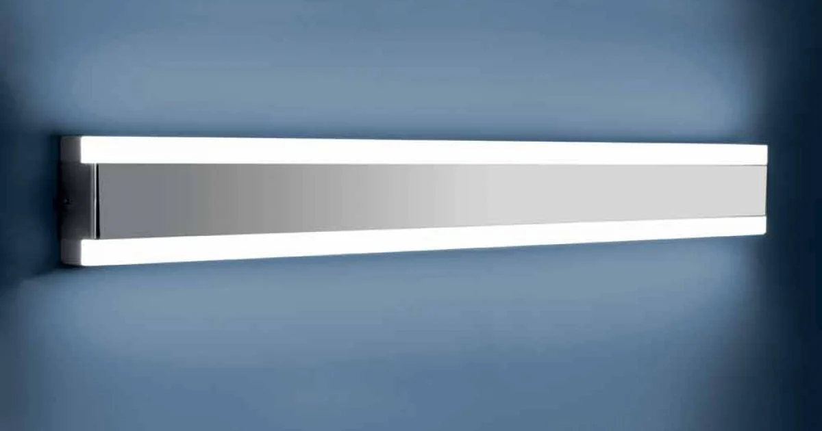 Lampada da Parete in Acciaio Inox, Plexiglass e Alluminio con Luce LED - Magneto