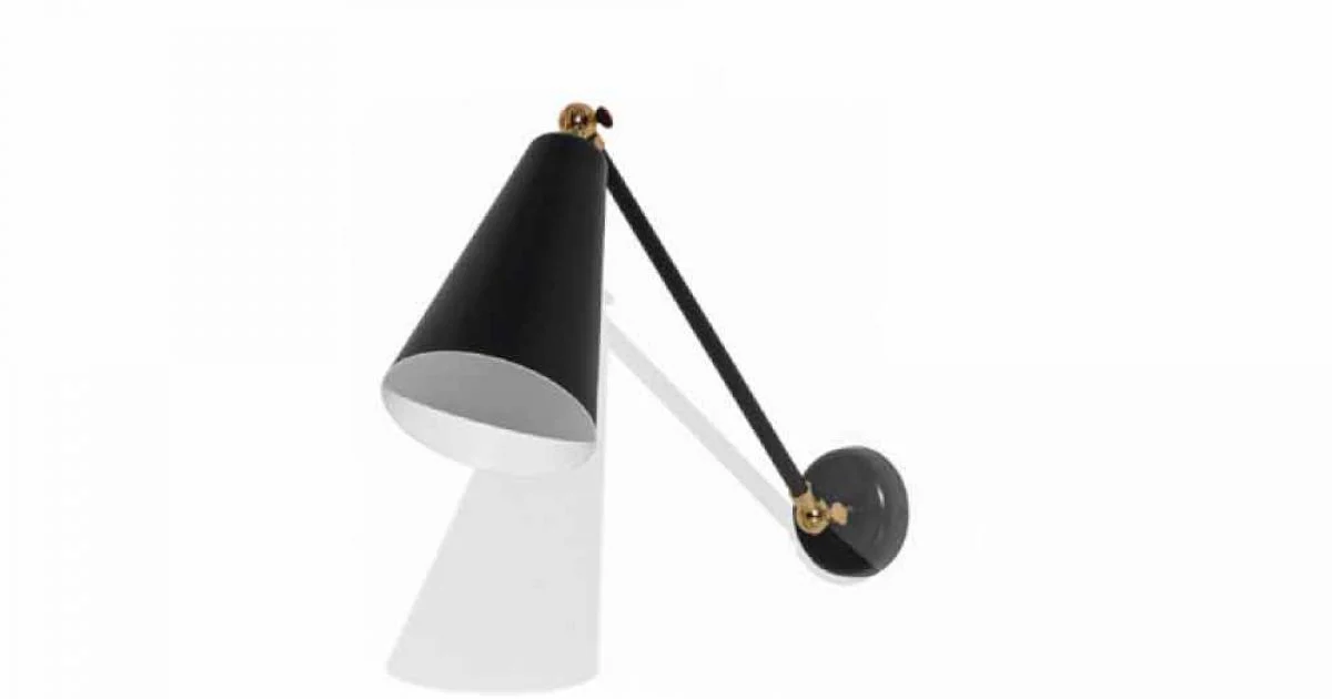 Lampada da Parete in Metallo con Dettagli in Finitura Oro Made in Italy - Zaira