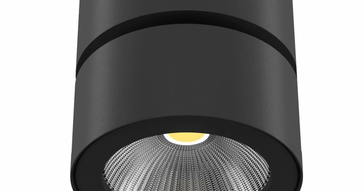 Plafoniera o Applique Faretto Led 14W in Alluminio Bianco o Nero - China