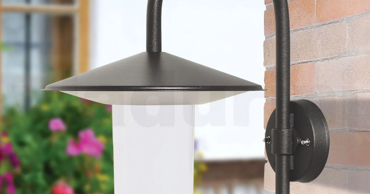 Lampada da Parete per Esterno in Alluminio Grigio Made in Italy - Belen