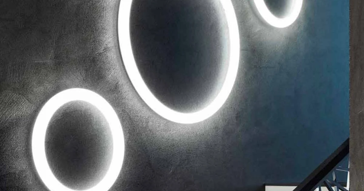 Applique Rotonda a LED Moderna Made in Italy in Polietilene - Slide Giotto