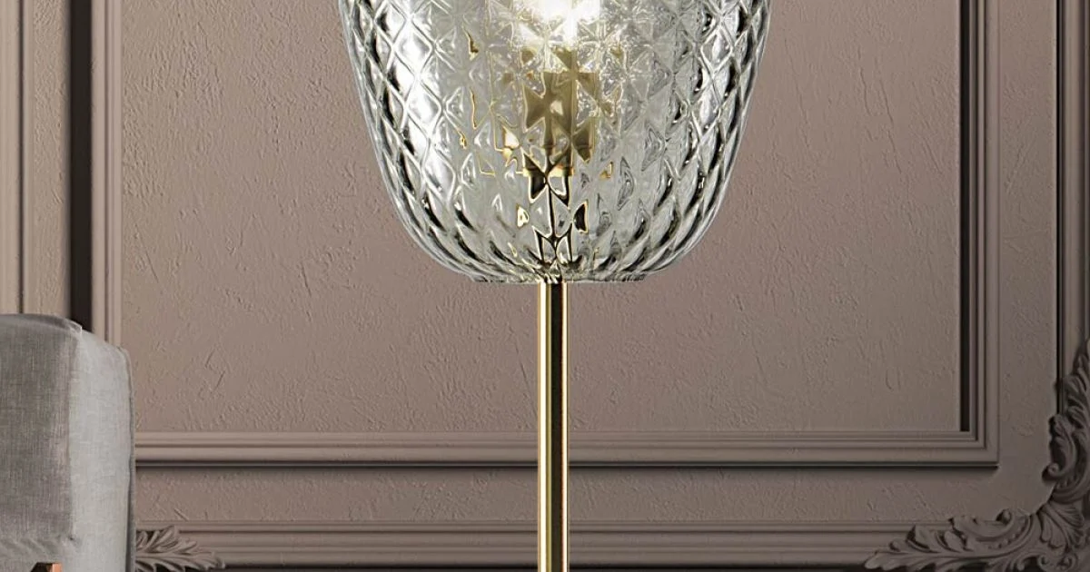 Lampada da Tavolo in Vetro Veneziano Soffiato Artigianale - Dalia Balloton