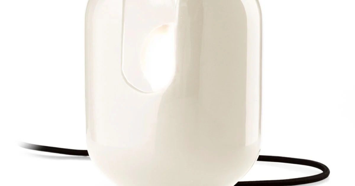 Lampada da Tavolo dallo Stile Moderno in Ceramica Made in Italy - Batucada