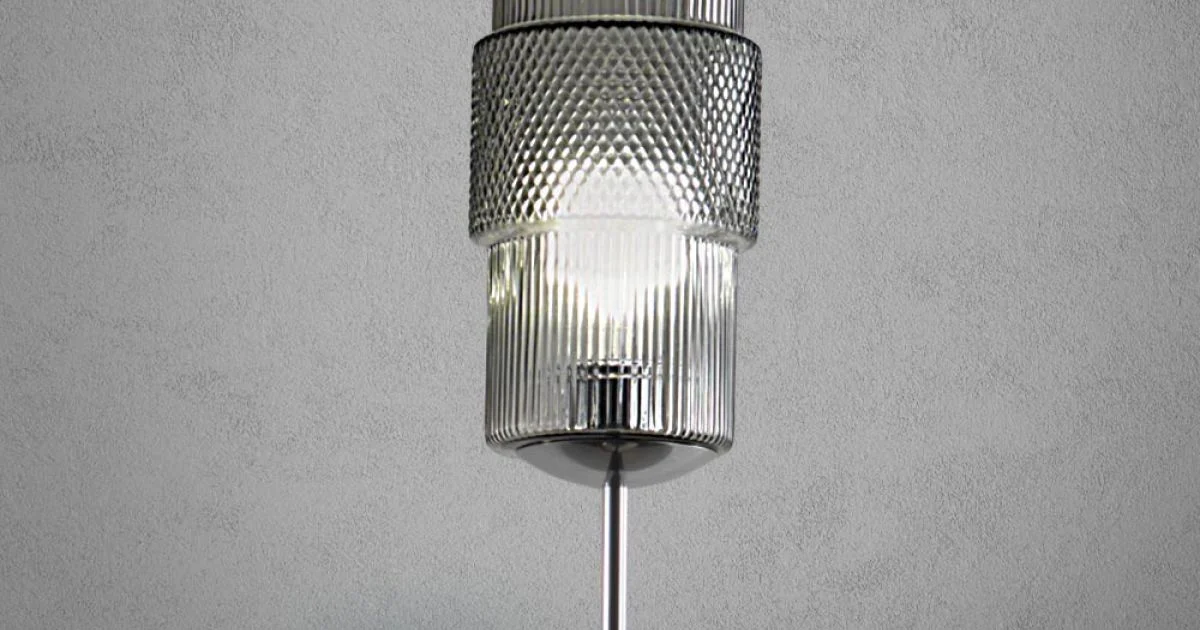 Lampada da Tavolo in Vetro Soffiato a Mano a Venezia e Metallo - Satomi