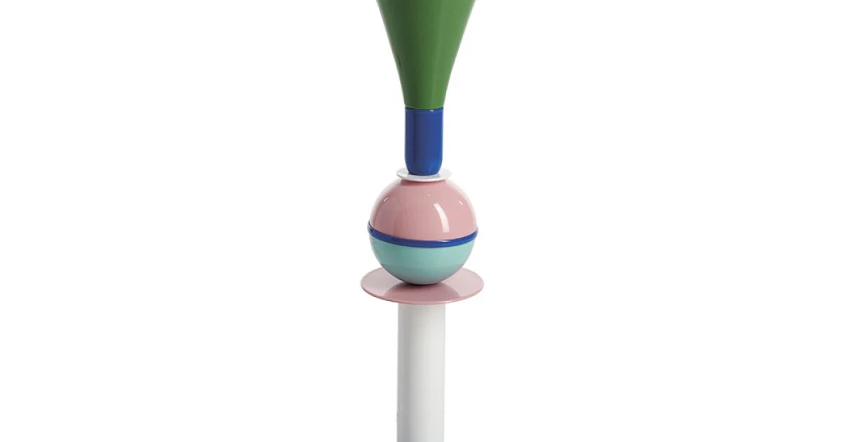 Lampada da tavolo multicolore in alluminio Slide Carmen,made in Italy