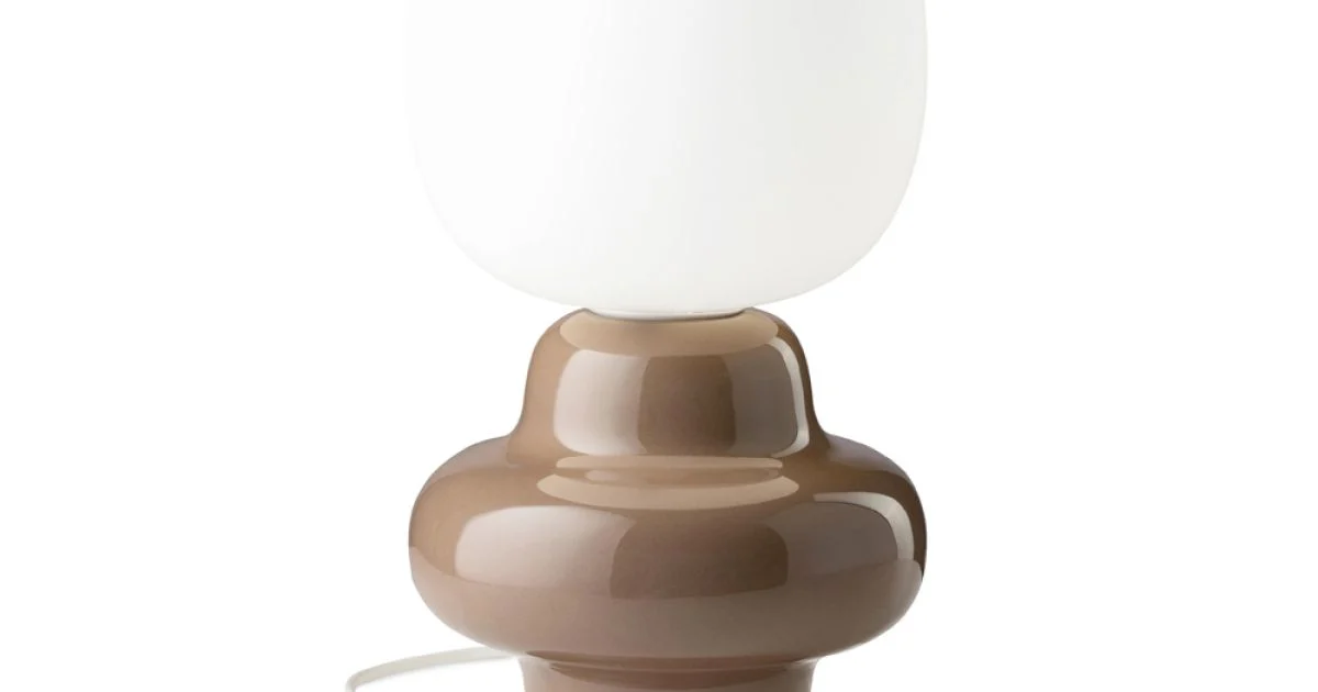 Lampada da Tavolo Realizzata in Ceramica e Vetro Made in Italy - Copacabana