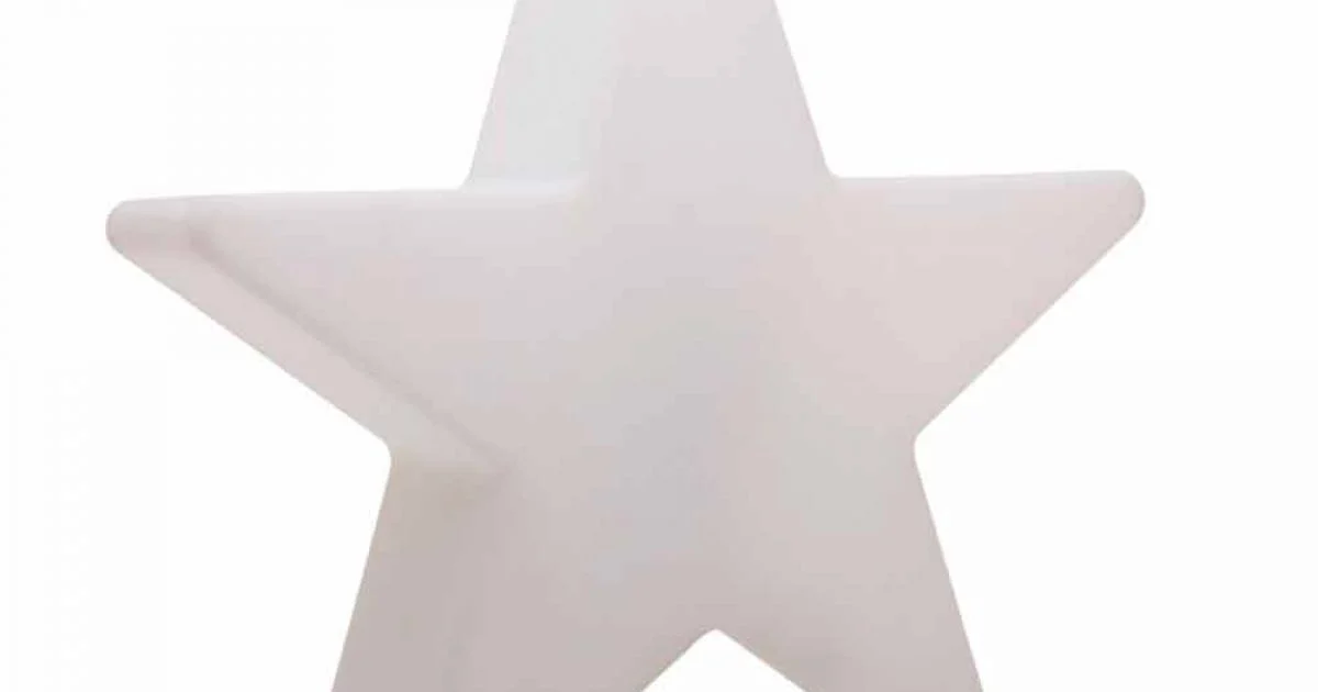 Lampada da Terra Forma a Stella Bianco o Rosso, Design Moderno - Ringostar