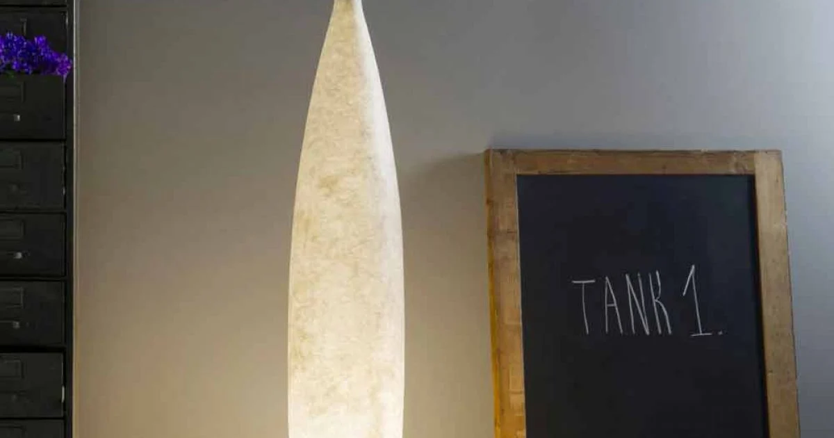 Lampada da terra H142cm moderno design In-es.artdesign Tank 1 colorata