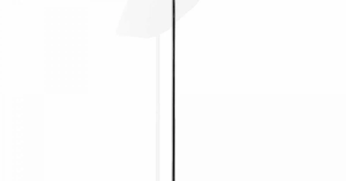 Lampada da Terra in Metallo Cromato con Paralume in Tessuto Made in Italy - Soya