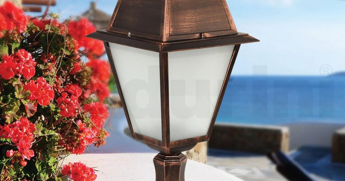 Lampada da Terra per Esterno Vintage in Alluminio Made in Italy - Doroty
