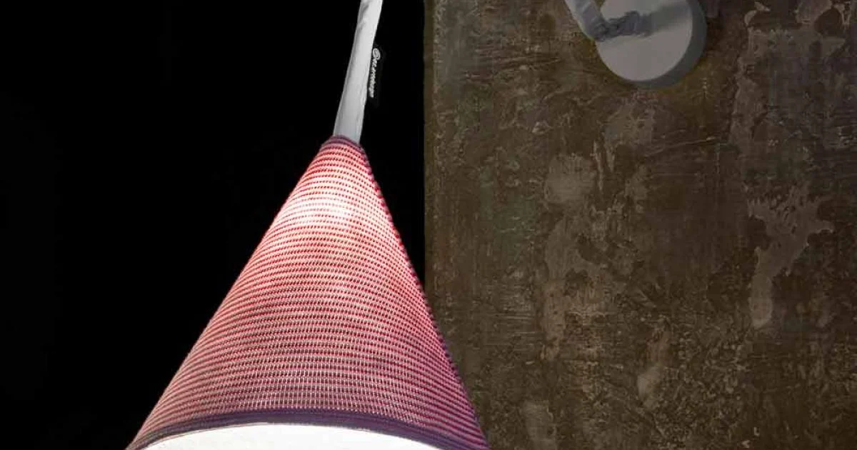 Lampada di design a muro In-es.artdesign Jazz A Stripe lana colorata