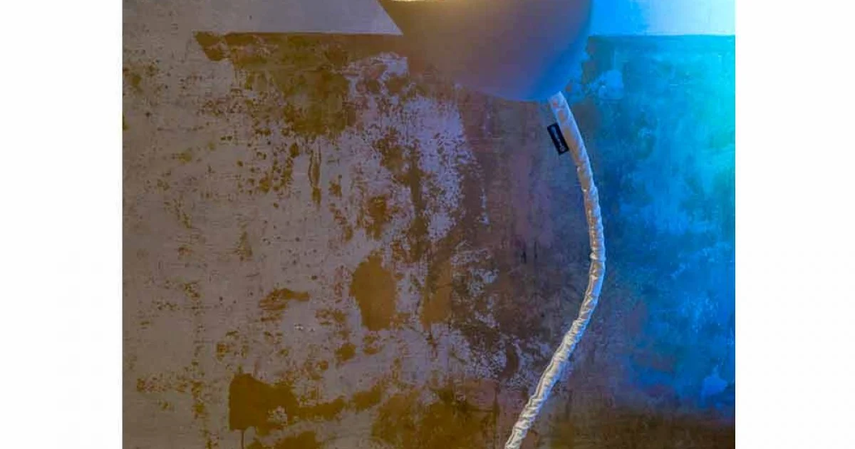 Lampada di design da terra In-es.artdesign Flower Cemento verniciata