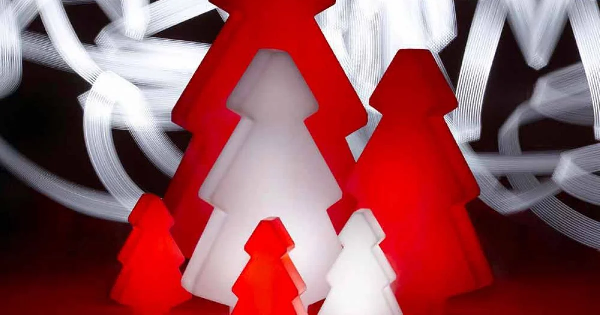 Lampada esterno decorativa Slide Lightree albero di natale made Italy