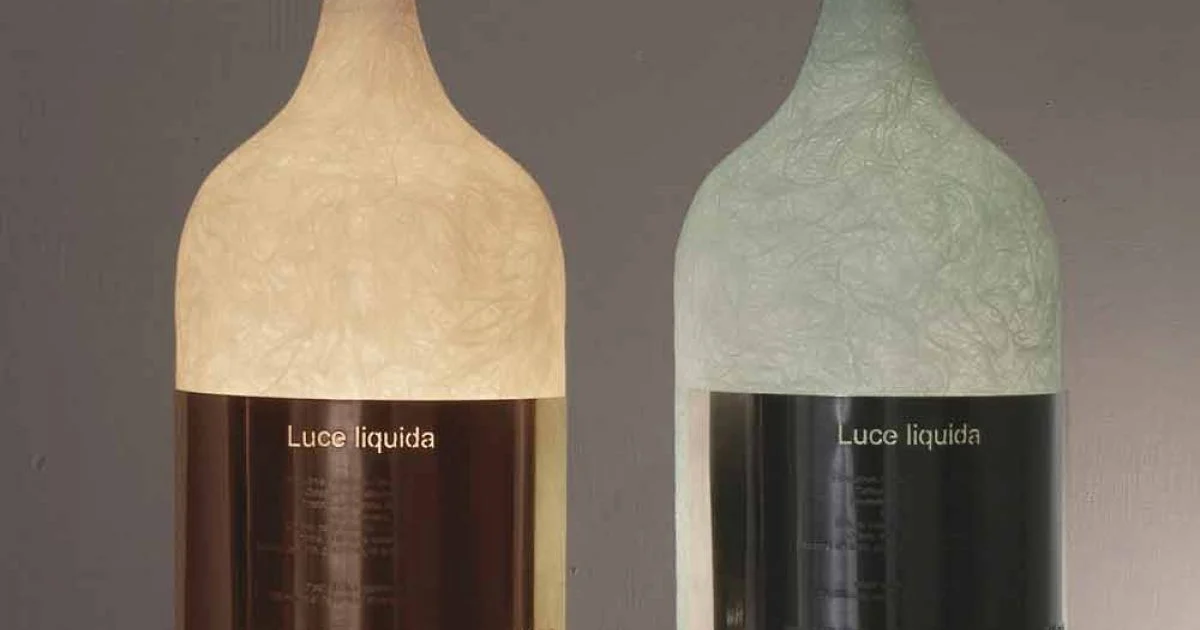 Lampada in nebulite colorata da tavolo In-es.artdesign Luce Liquida1