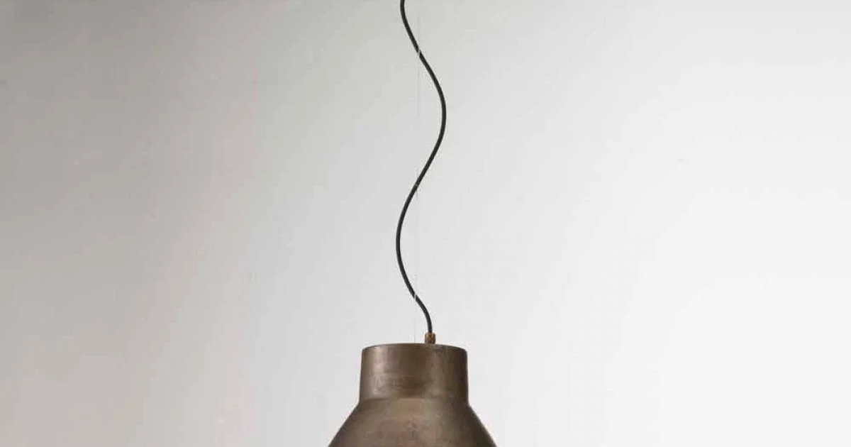 Lampada industriale a sospensione in ferro Loft Media Il Fanale