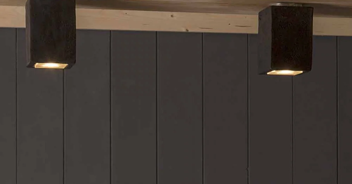 Lampada LED da soffitto da esterno, in terracotta, Smith - Toscot