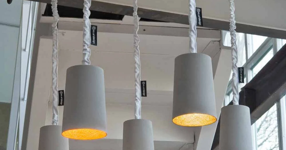 Lampada moderna a sospensione In-es.artdesign Paint Cemento verniciata