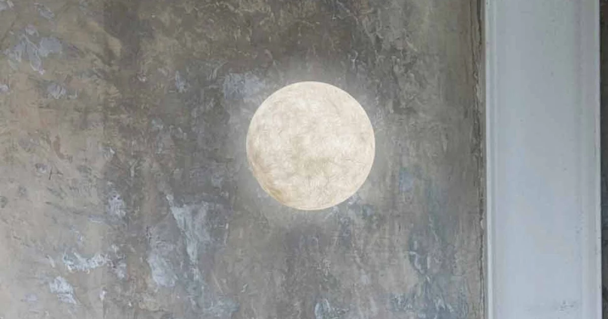 Lampada moderna da muro In-es.artdesign A. Moon in nebulite