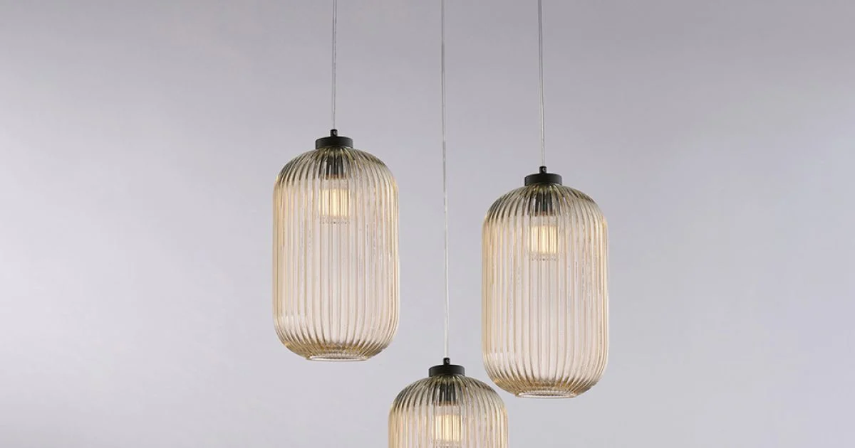 Lampada Moderna in Vetro e Metallo Made in Italy Ideale per Ogni Ambiente - Aquila