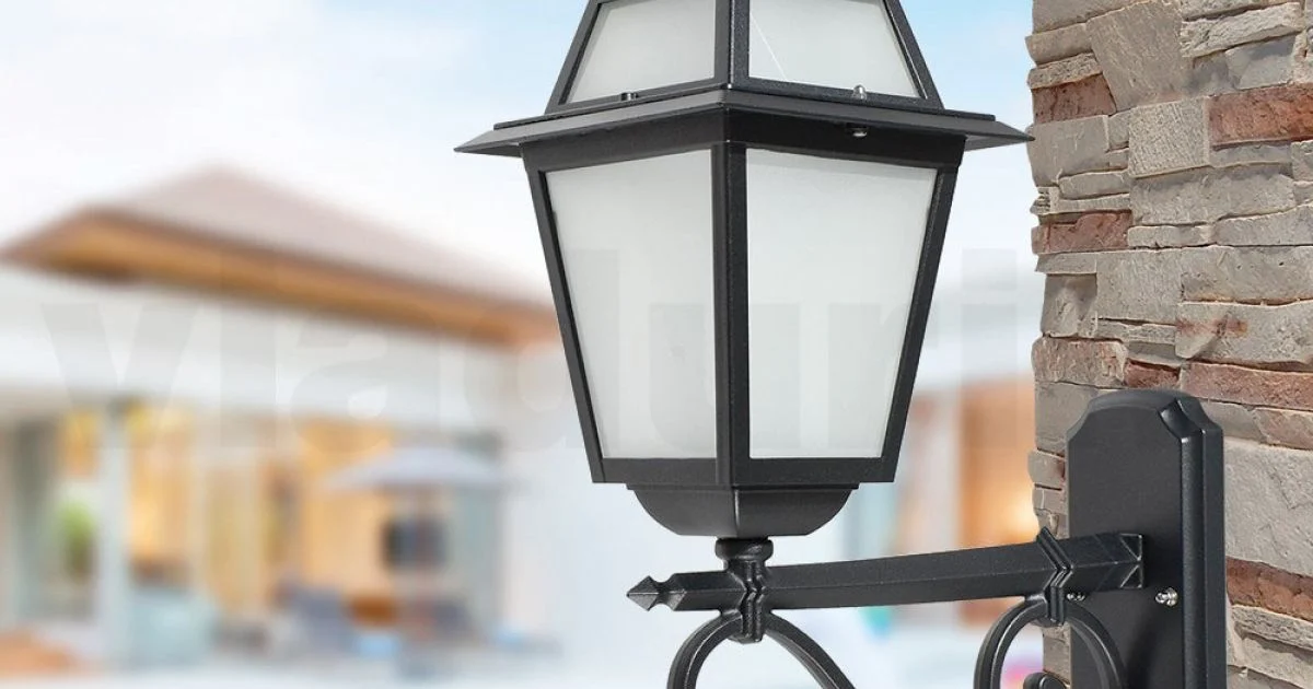 Lampada Outdoor Realizzata in Alluminio Antracite e Vetro Made in Italy - Elric