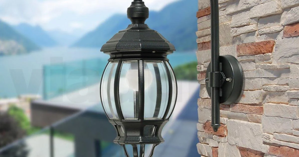 Lampada Parete da Esterno Stile Vintage in Alluminio Made in Italy - Impero