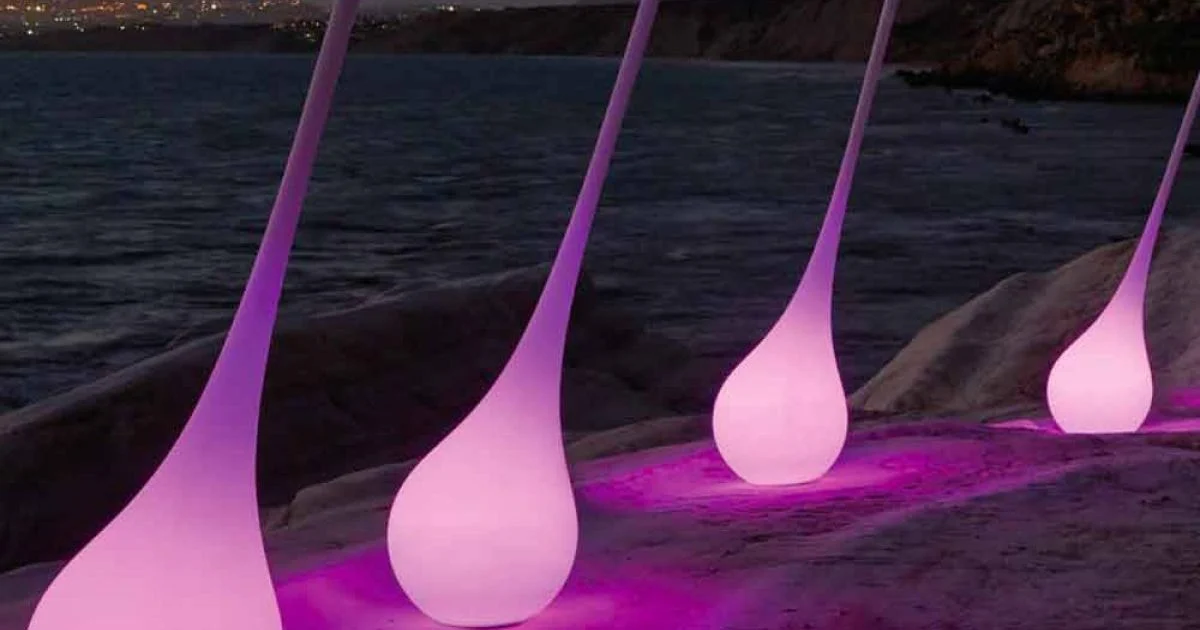 Lampada RGB da Terra Vaso di Decoro dal Design in Plastica - Ampoule by Myyour