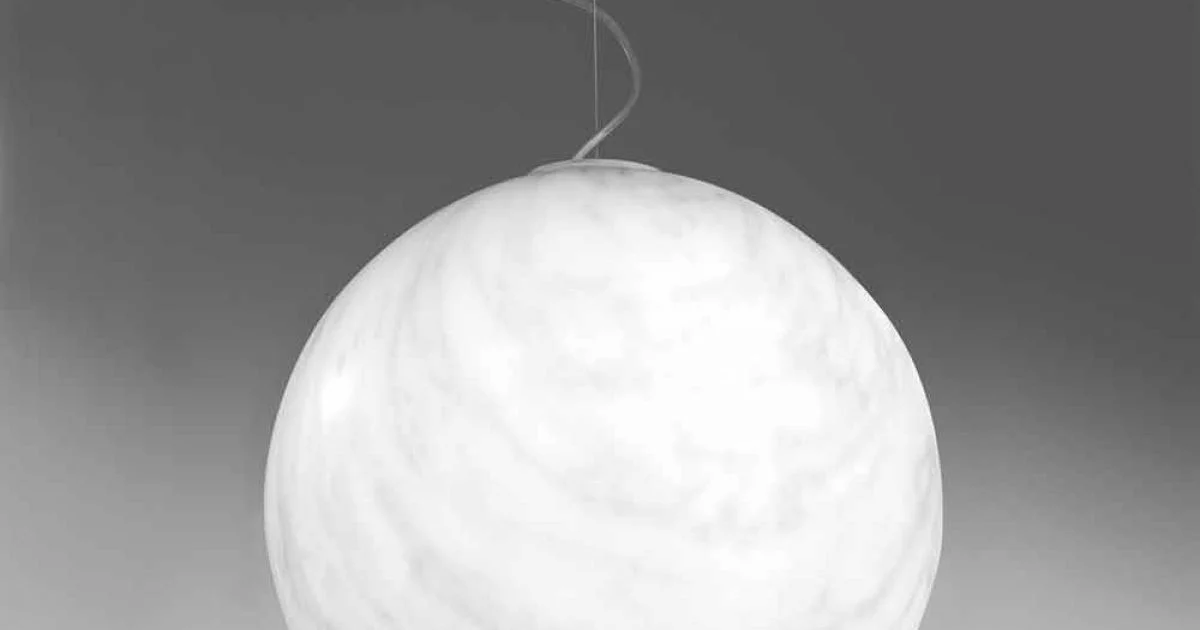 Lampada a sospensione moderna a sfera in polietilene Slide Mineral