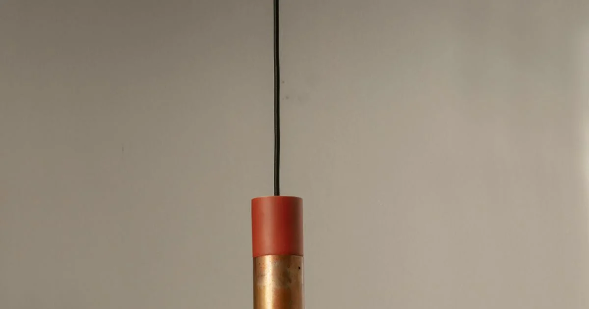 Lampada Sospesa in Ceramica e Rame Realizzata a Mano in Italia - Toscot Match