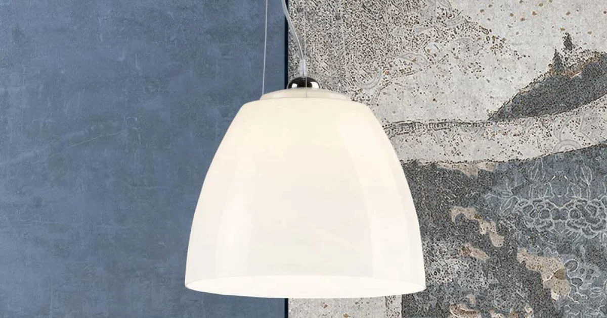 Lampada Sospesa in Vetro Veneziano Incamiciato Soffiato a Mano - Flora