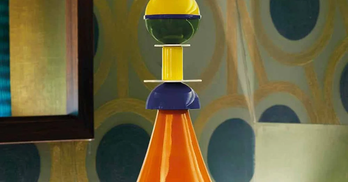 Lampada sospesa moderna multicolor Slide Otello Hanging, made in Italy