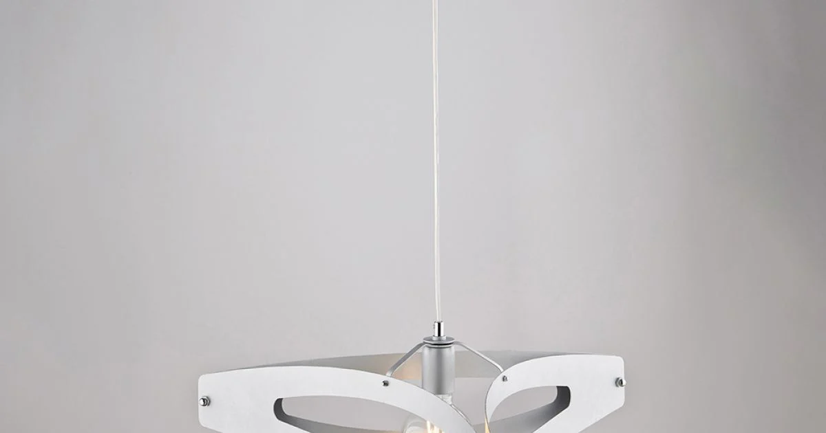 Lampadario a Sospensione in Metallo Cromo Argento - Apus