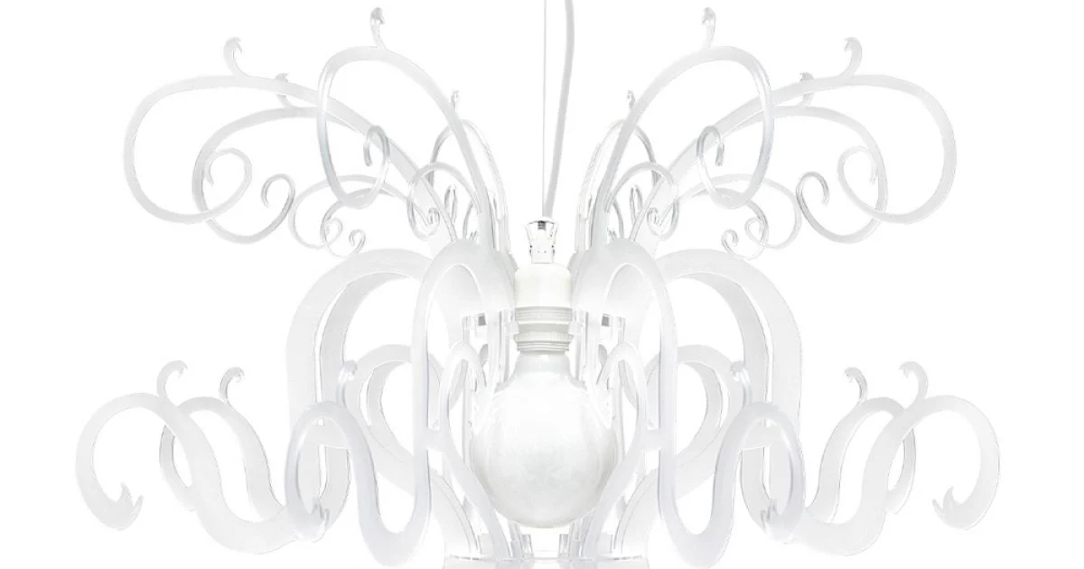 Lampadario a Sospensione in Plexiglass Bianco o Nero Riciclabile - Sancio