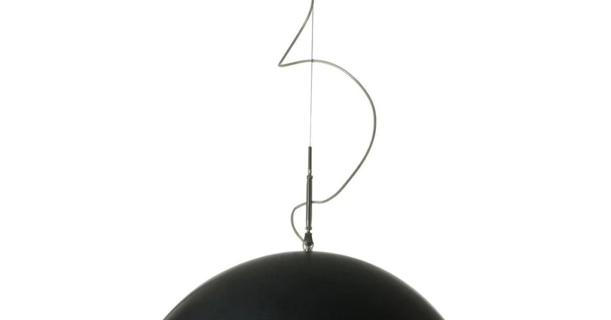 Lampadario Bicolore in Laprene e Nebulite  - Mezza Luna by In-es.artdesign