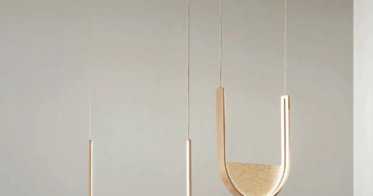 Lampadario con 2 LED con Inserto Amovibile in Vetro Granigliato - Catalpa