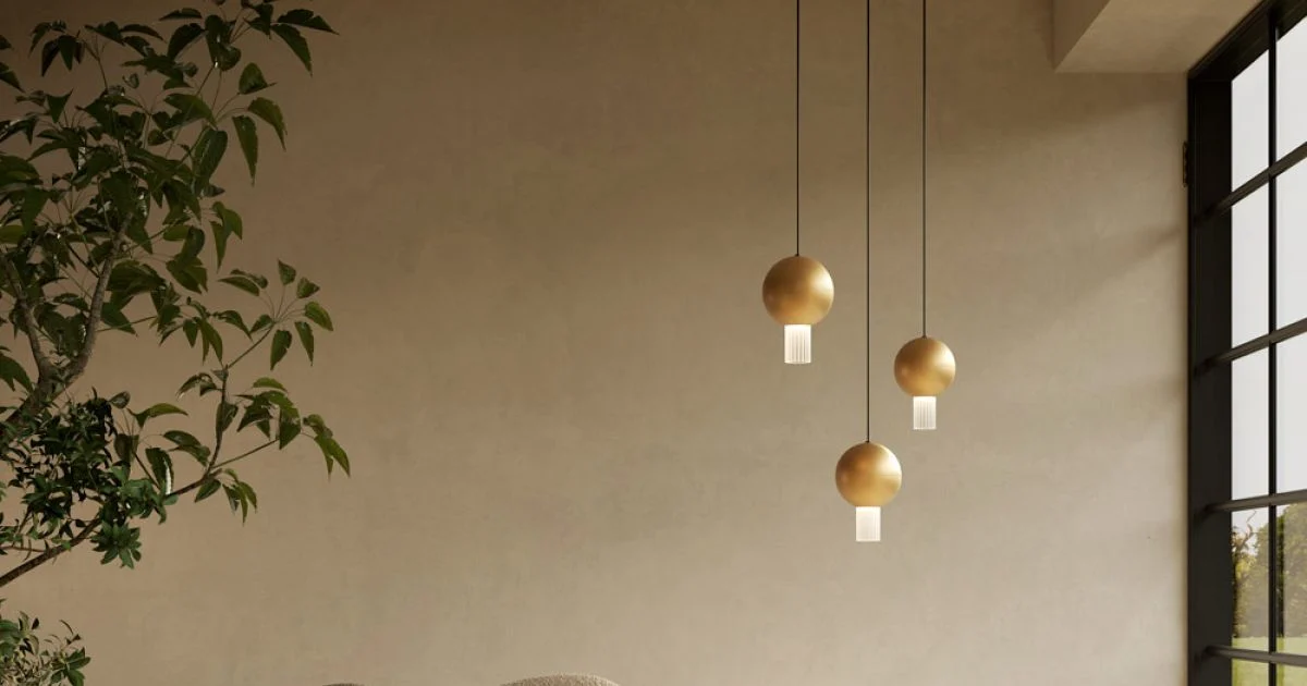 Lampadario con Cilindri in Vetro Canneté Made in Italy - Oris