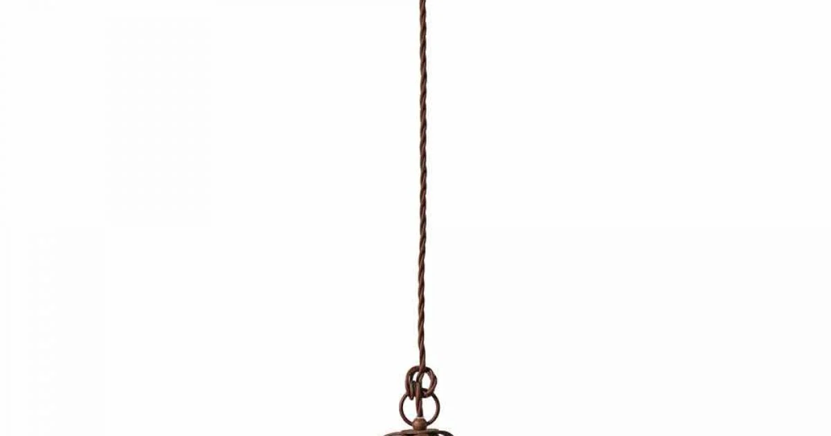 Lampadario country in ceramica e metallo Monica Ferroluce