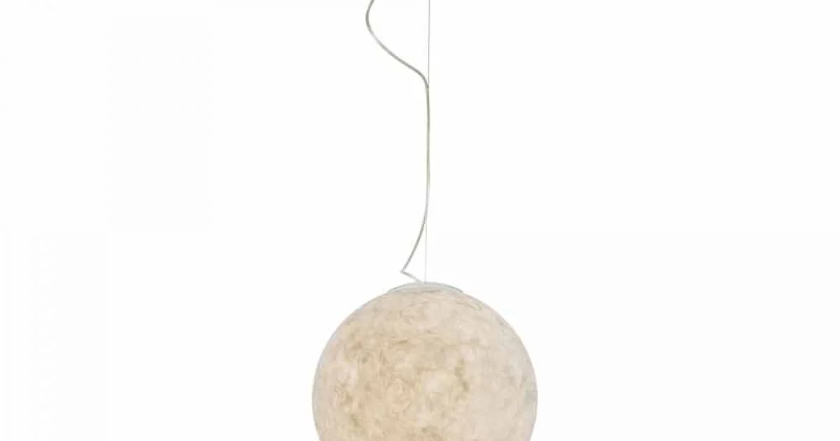 Lampadario di moderno design In-es.artdesign Luna bianco in nebulite