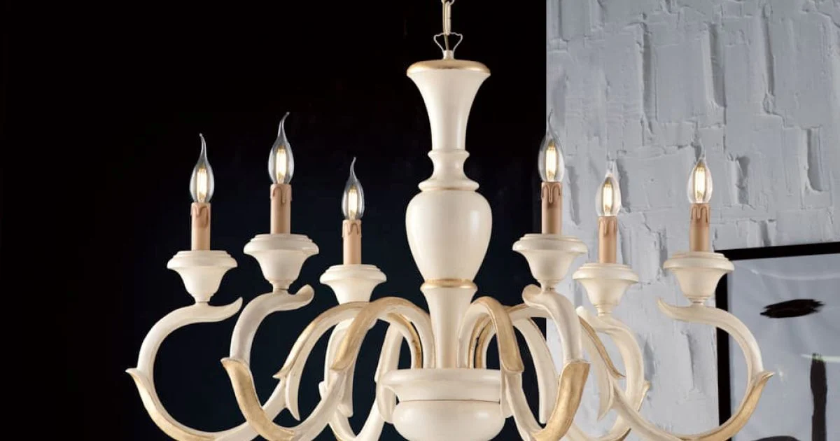 Lampadario in Legno Made in Italy in Diverse Finiture e Misure - Firenze