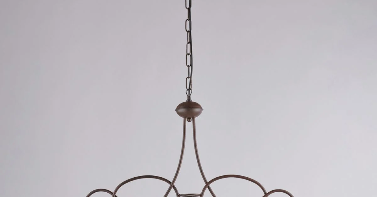 Lampadario in Metallo in Ceramica 2 Luci per Interni - Polaris