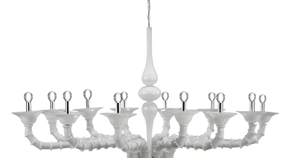 Lampadario Stile Classico in Vetro Veneziano Soffiato a Mano - Vanity