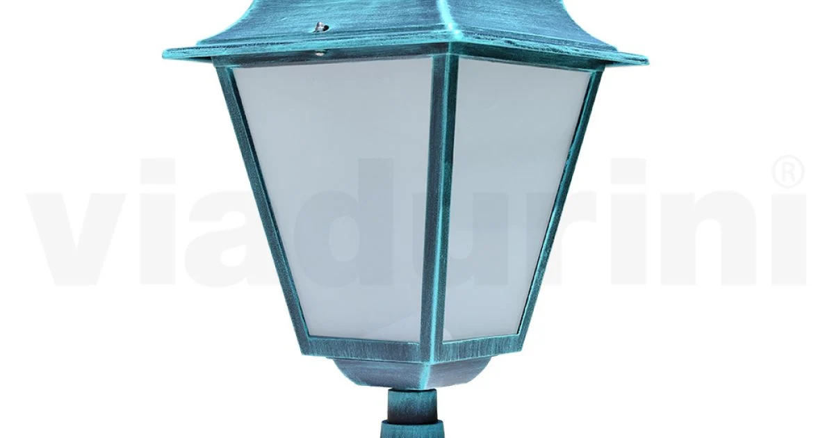 Lampioncino per Esterno in Alluminio e Vetro Sabbiato Made in Italy - Alchimista