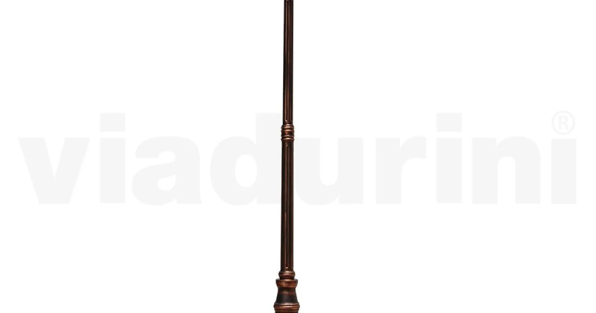 Lampione a 2 Luci Stile Vintage in Alluminio Realizzato in Italia - Leona