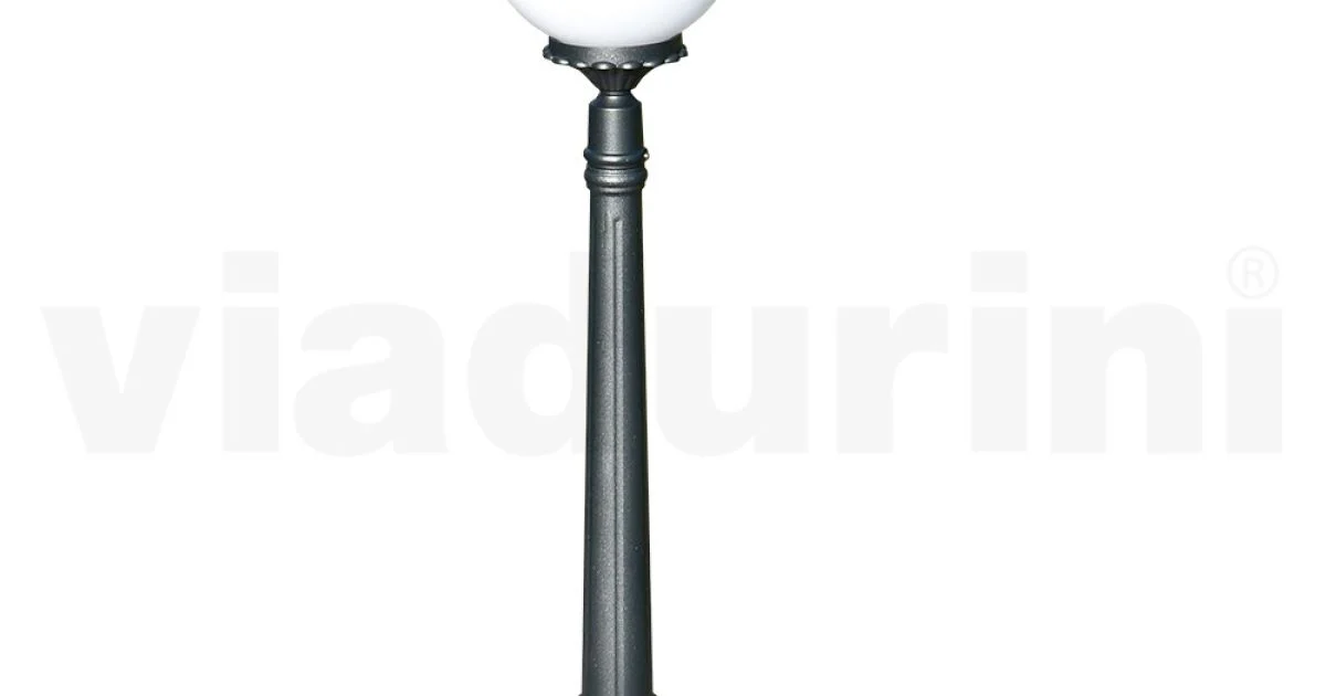 Lampione Alto 110 cm in Acrilico e Alluminio Antracite Made in Italy - Trovaantracite