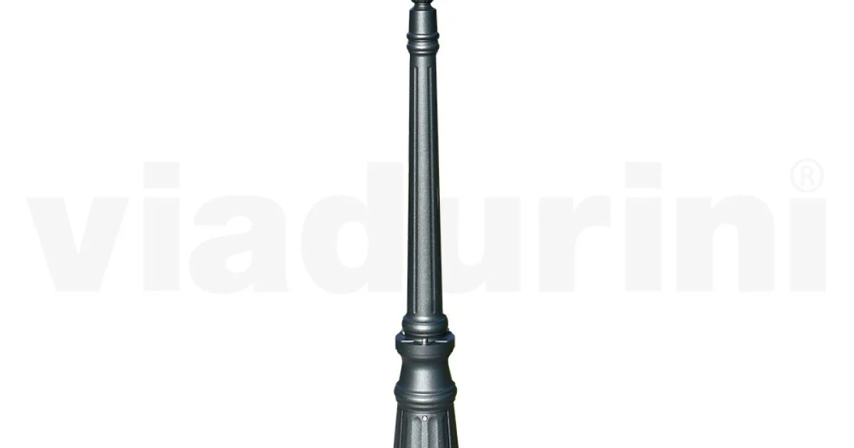 Lampione Alto 145 cm in Acrilico e Alluminio Antracite Made in Italy - Trovaantracite