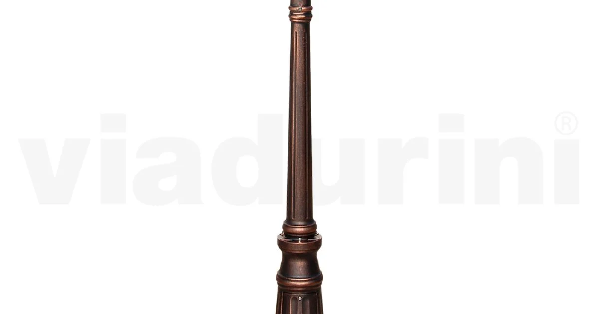 Lampione Alto 145 cm in Acrilico e Alluminio Nero Made in Italy - Trovanero