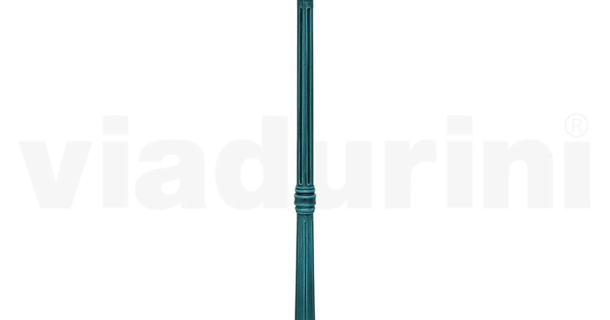 Lampione Alto 172 cm in Acrilico e Alluminio Nero Made in Italy - Trovanero