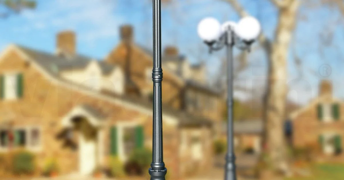 Lampione Alto 200 cm in Acrilico e Alluminio Antracite Made in Italy - Trovaantracite