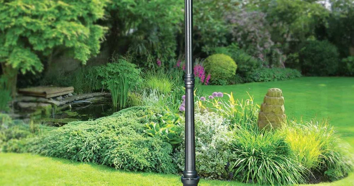 Lampione Alto 208 cm in Acrilico e Alluminio Antracite Made in Italy - Trovaantracite